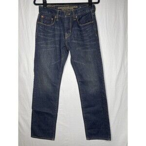 NWT American Eagle Slim Straight Blue Jeans Mens Size 28 X 30